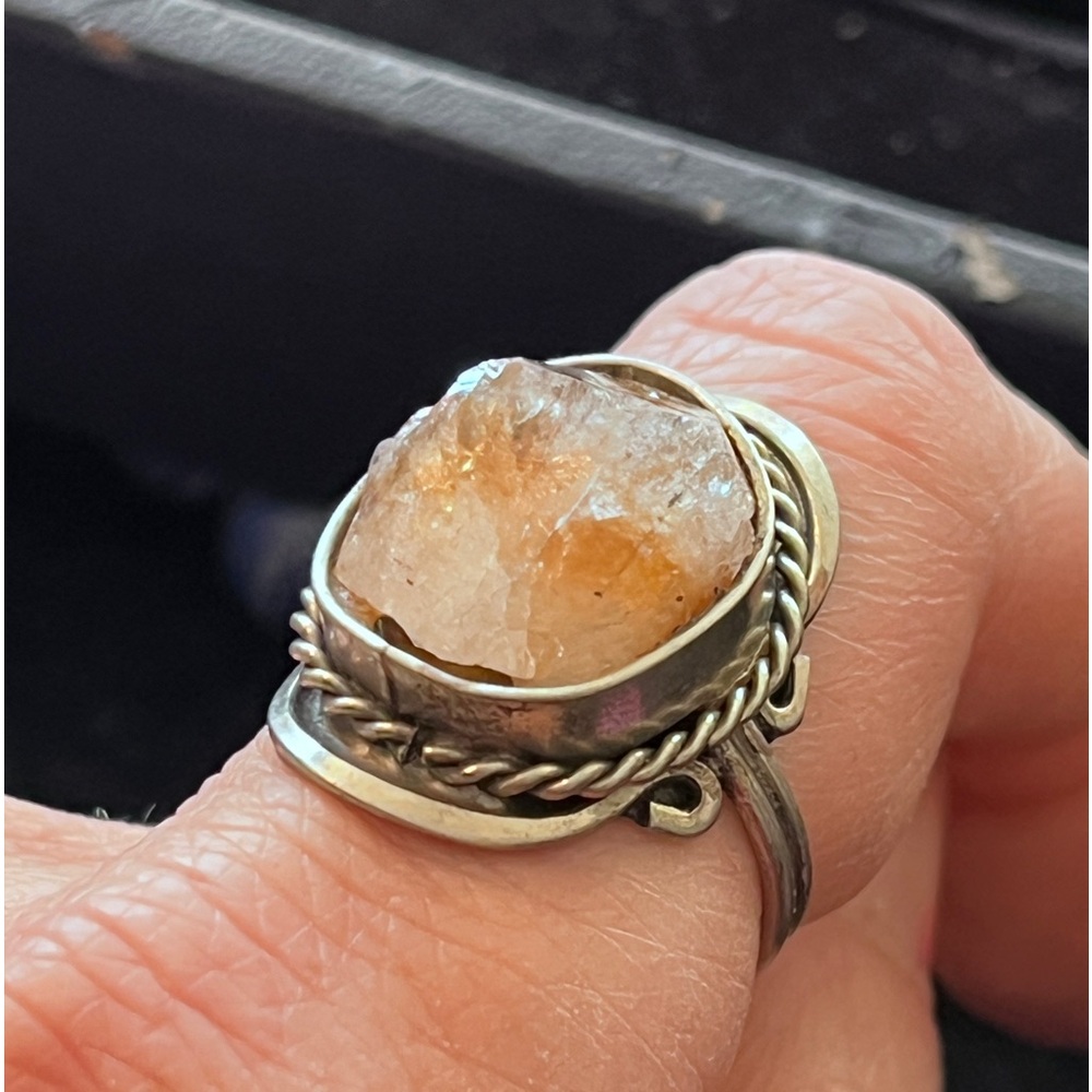 Various adjustable Rings- Mostly Peruvian, Genuine Gemstone - Picture 5 of 13